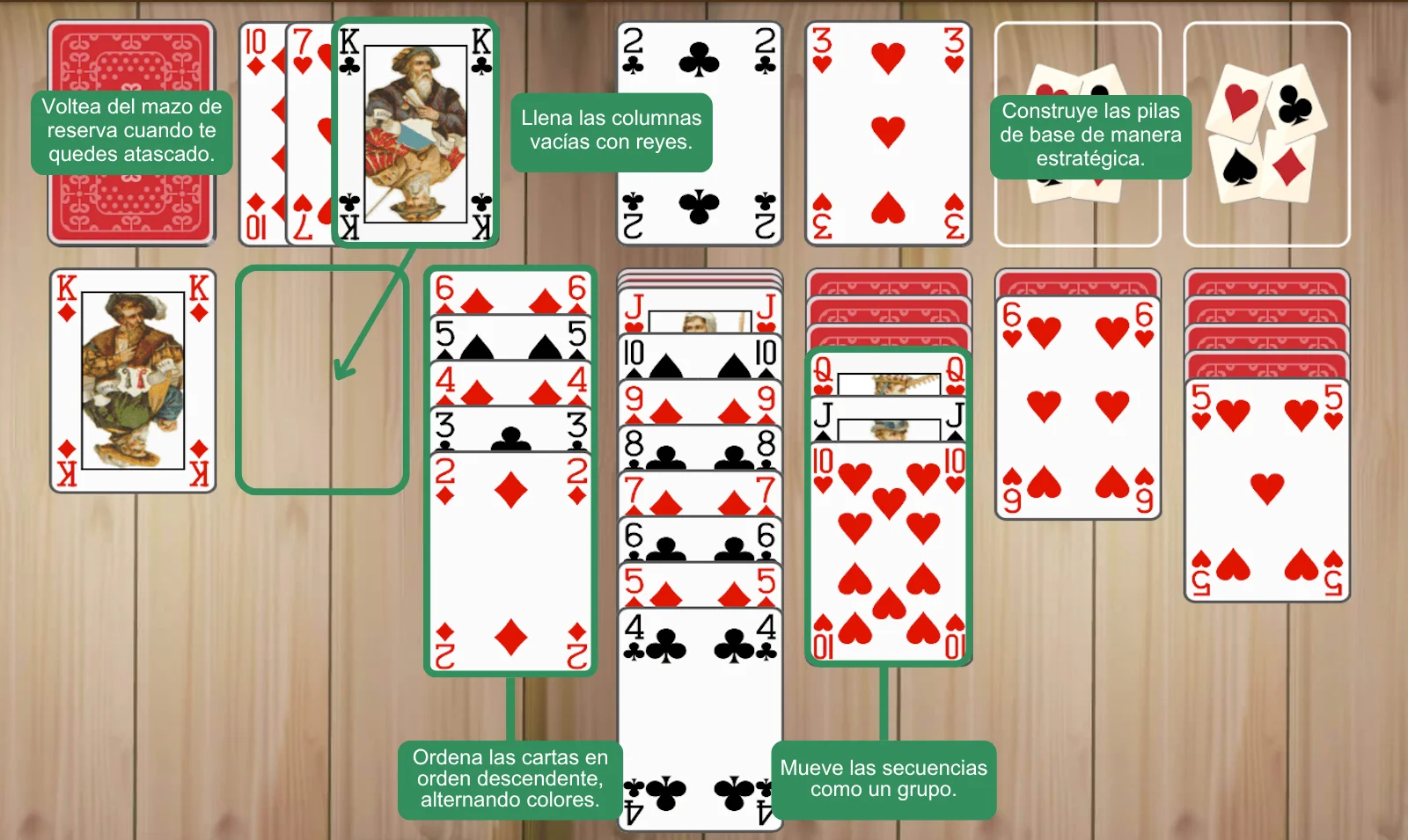 Reglas de Solitario de 3 turnos